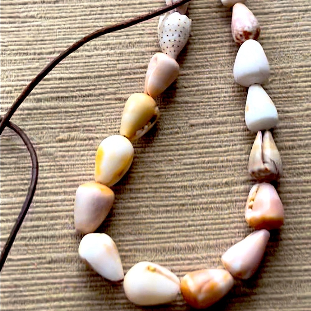 Local Seashell Necklace. Maui made.
